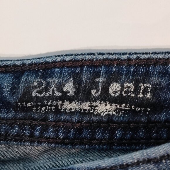 Volcom 2x4 jeans tight fit denim blue men's youth size 26 - Picture 6 of 13